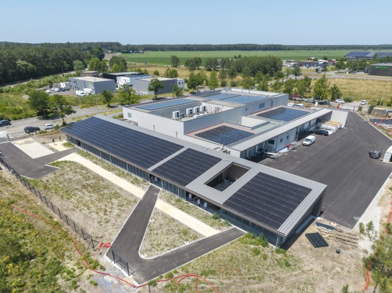 Vue aérienne du site du pôle culinaire de la MACS à Saint-Geours.