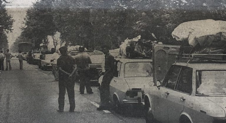 Extrait de une de Sud-Ouest du 2 août 1975.