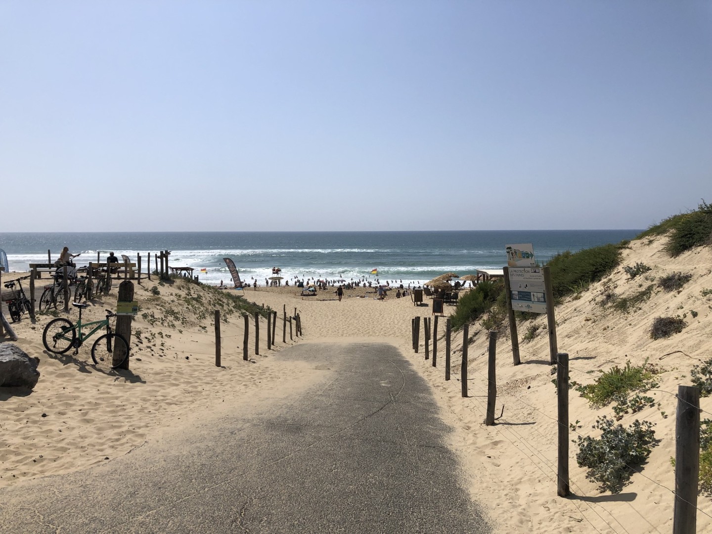 La plage de Seignosse, début juillet 2025