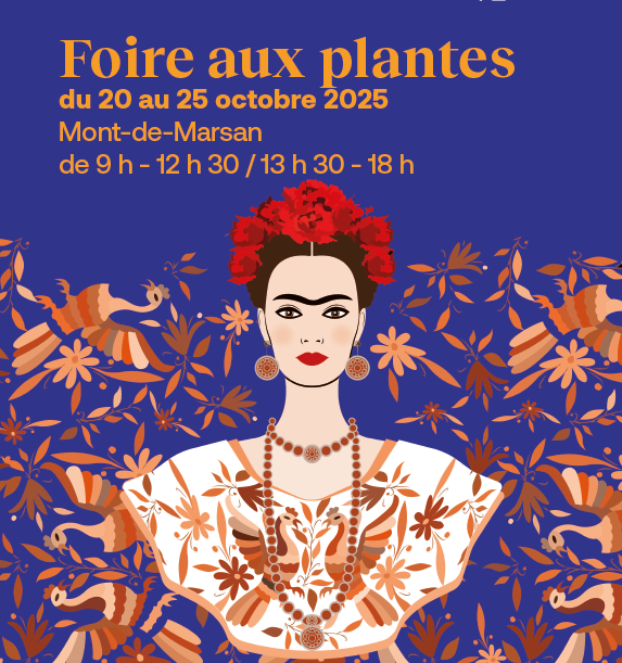 Affiche de la foire aux plantes d'automne des jardins de Nonères.