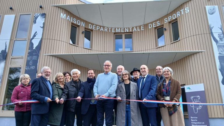 Inauguration de la maison départementale des sports, ce mardi 16 décembre (crédit : Département des Landes).