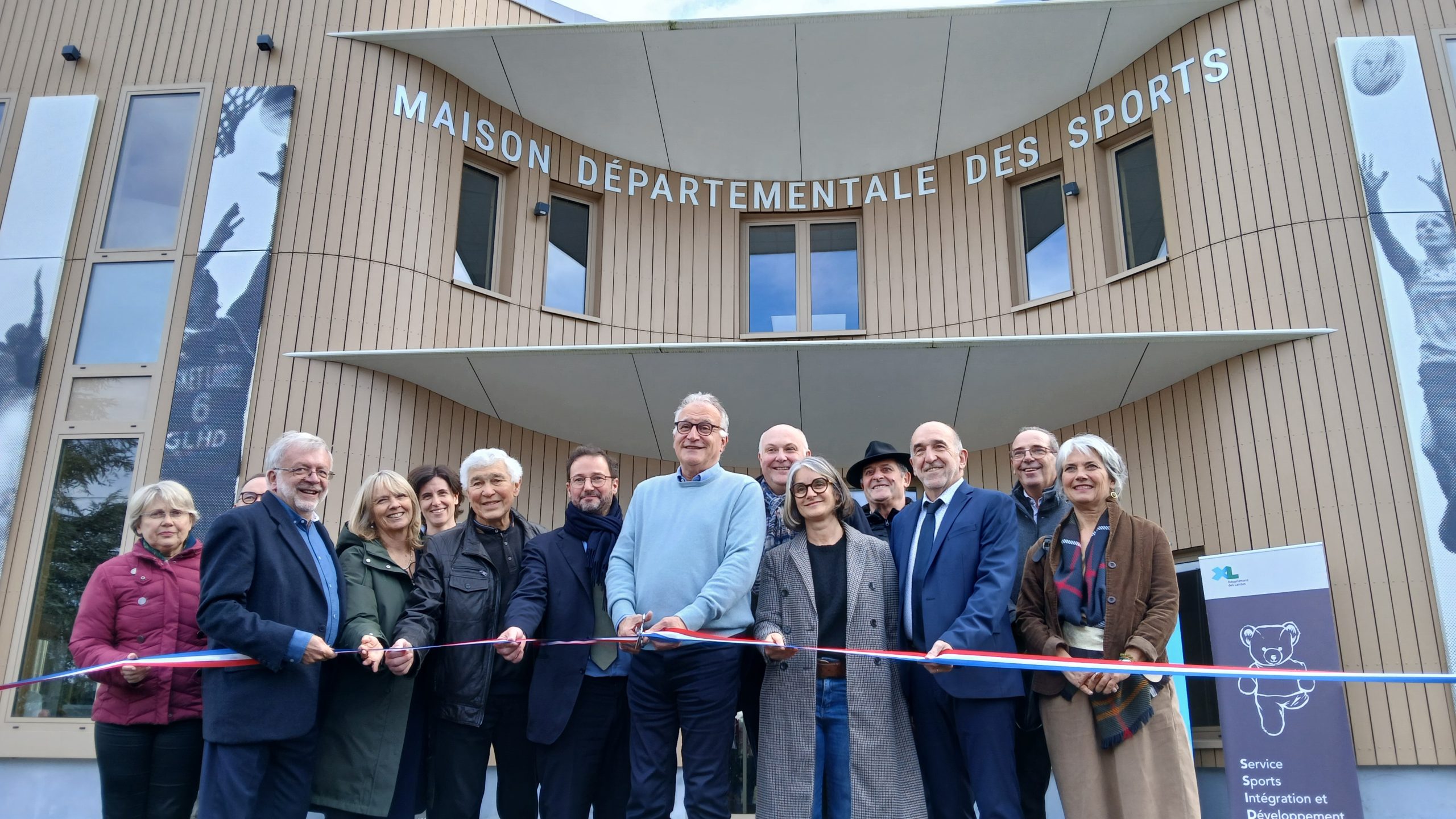 Inauguration de la maison départementale des sports, ce mardi 16 décembre (crédit : Département des Landes).