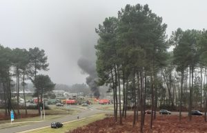 Rond-point de Saint-Avit, Landes.