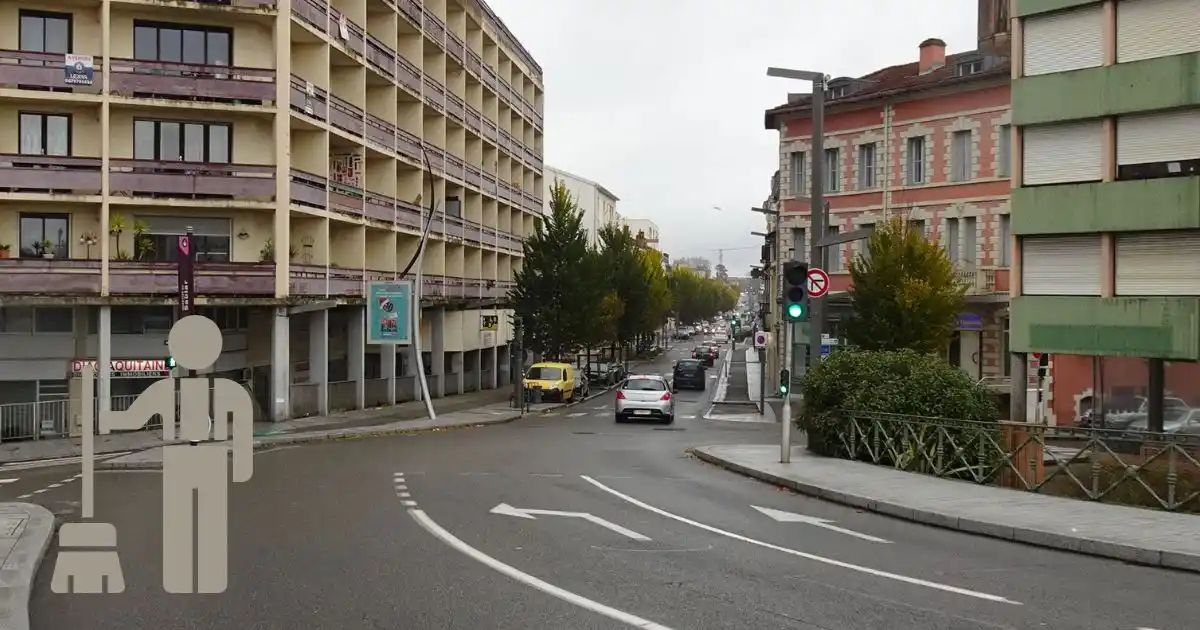 Avenue Saint-Vincent-de-Paul à Dax