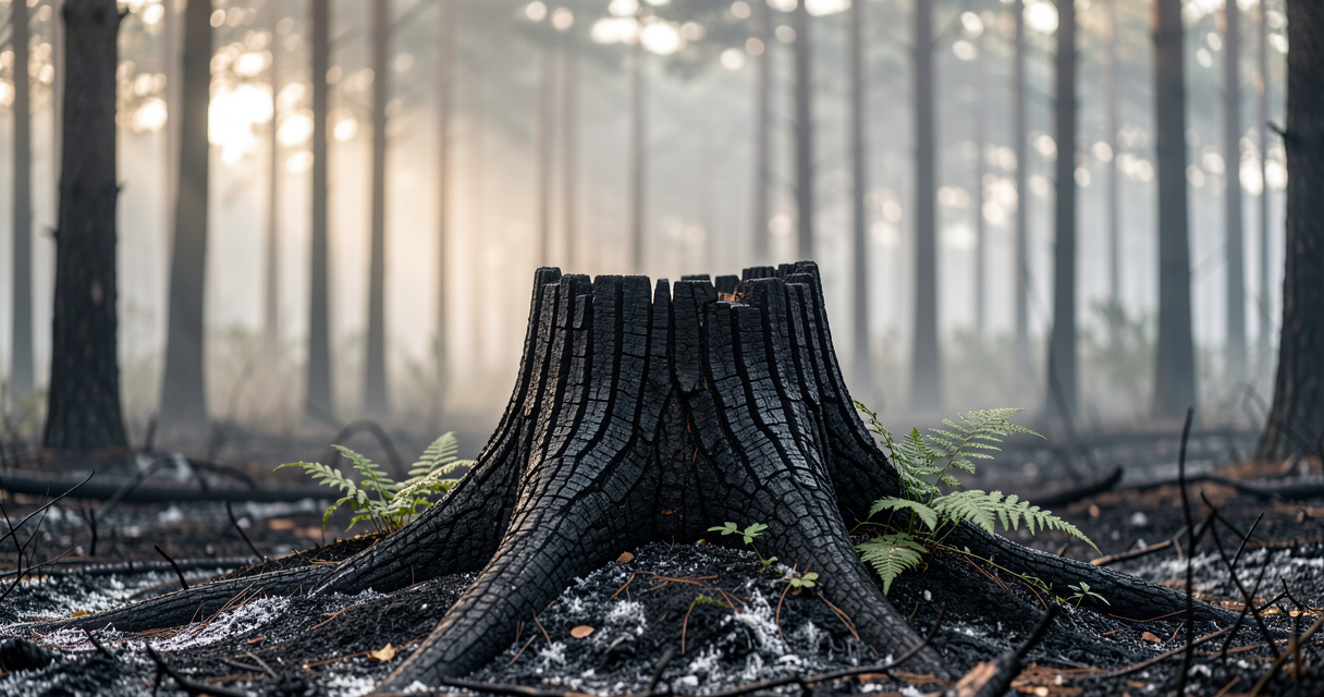 Feu de forêt à Saint-Paul-lès-Dax après l'orage