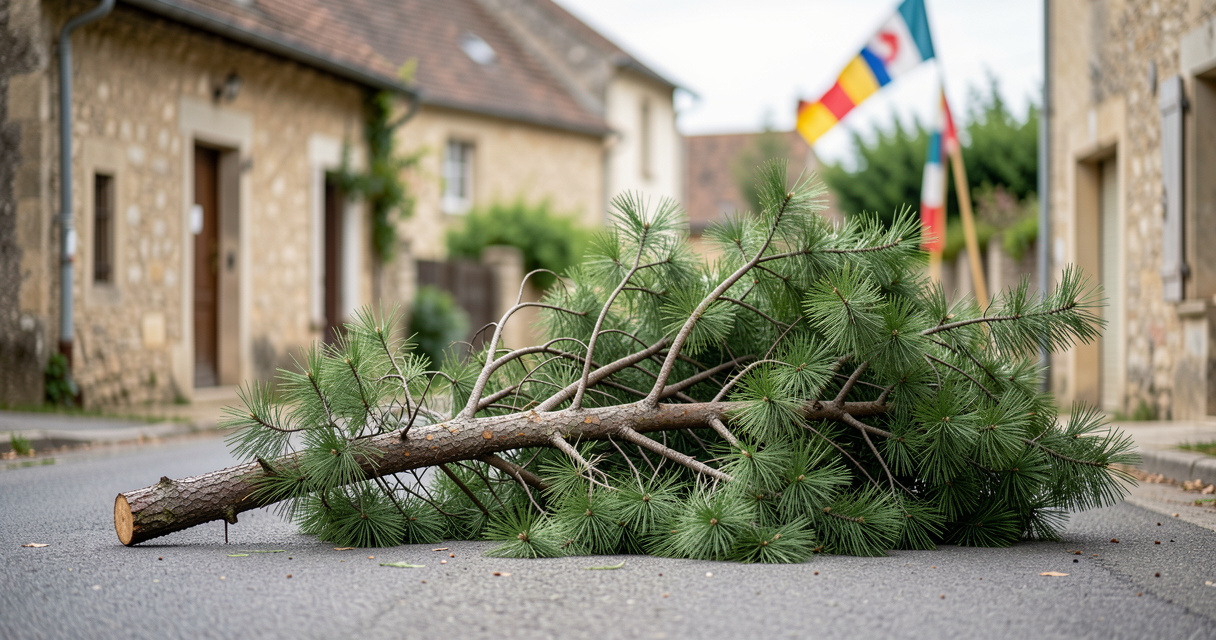 Le mai de Soustons sabré par des rivaux : une tradition qui tourne mal