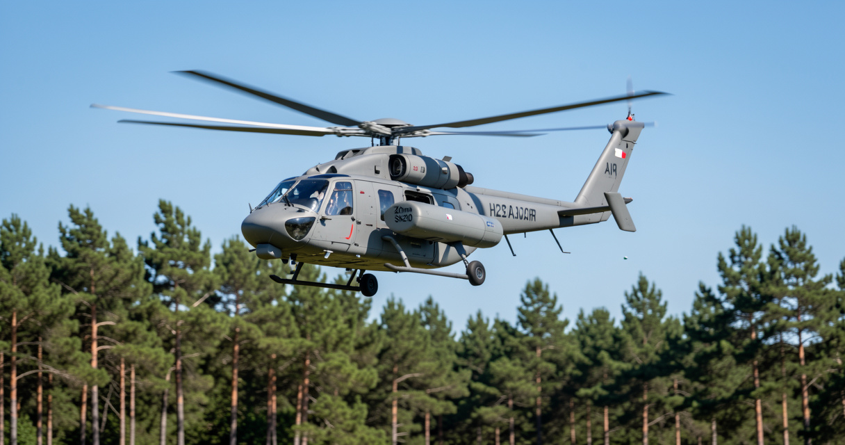 Biscarrosse : premiers tirs anti-drones sur hélicoptère Caracal