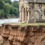 Sanctuaire Notre-Dame-d'Abet menacé par l'érosion du Gave de Pau